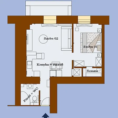 Balkon 2 Appartamento *